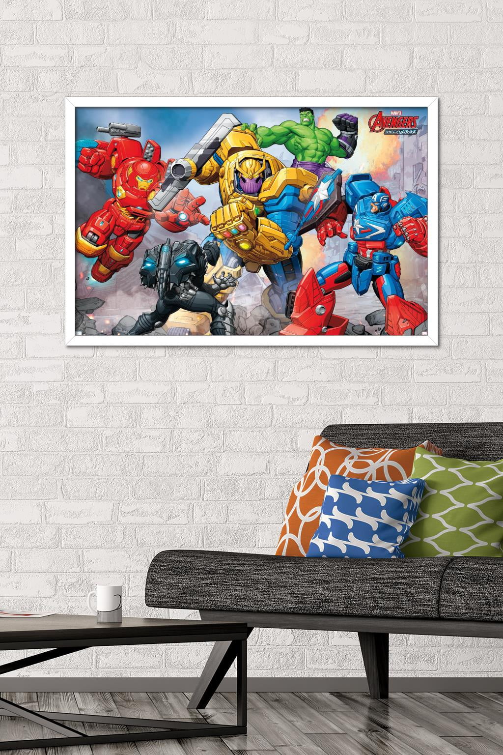 Marvel Avengers: Mechstrike - Battle Wall Poster, 22.375" x 34", Framed