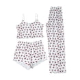 thumbnail image 2 of Censtreet Womens 3 Piece Pajama Sets Soft Sleeveless Tank Top and Shorts Pants Lounge Set, 2 of 8