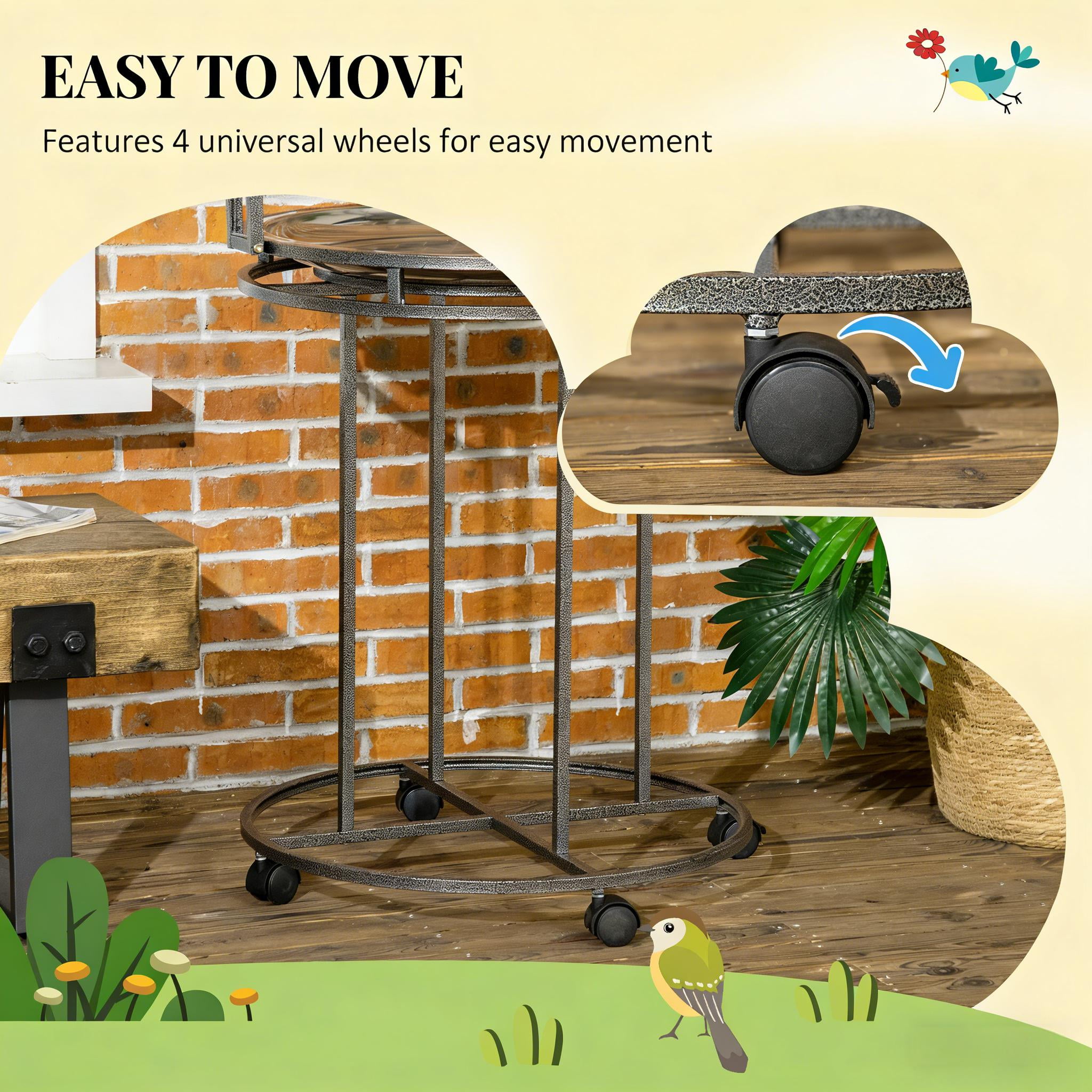 Bird Wooden Stand, Parrot Stand Large Bird Perch Stand