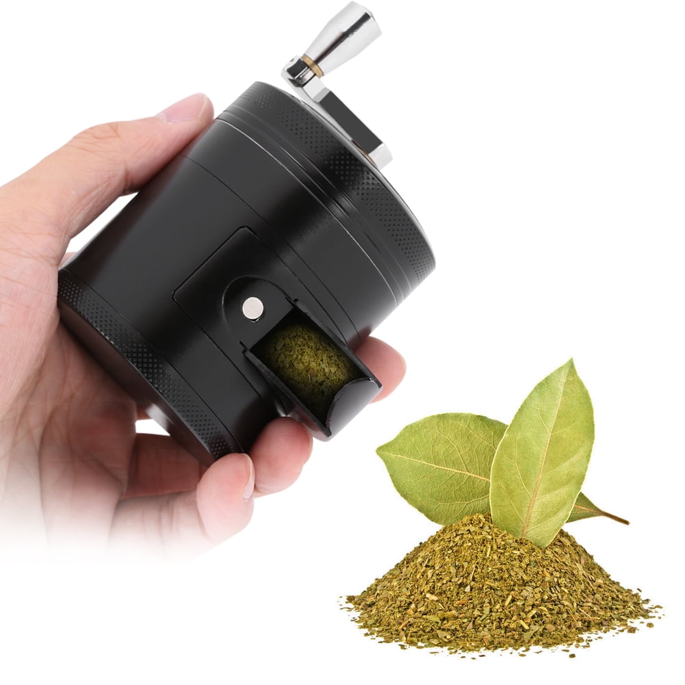 Dilwe Manual Operated Zinc Alloy Herb & Spice Kitchen Grinder with