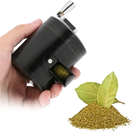 Dilwe Manual Operated Zinc Alloy Herb & Spice Kitchen Grinder with Crank Handle, Spice Grinder, Manual Spice