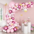 thumbnail image 1 of Guirlande de Ballons d'Anniversaire, Arche de Ballons - Ballons Roses, Ballons Blancs et Confettis, Guirlande de Ballons Roses pour Décorations d'Anniversaire, Mariages, Décorations d'Halloween, Fille, 1 of 5