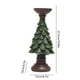 thumbnail image 3 of Candelabro de árbol de Navidad con base de madera, decoración europea de resina, centro de mesa creativo, soporte de vela artesanal ecológico, adorno festivo para el hogar., 3 of 5