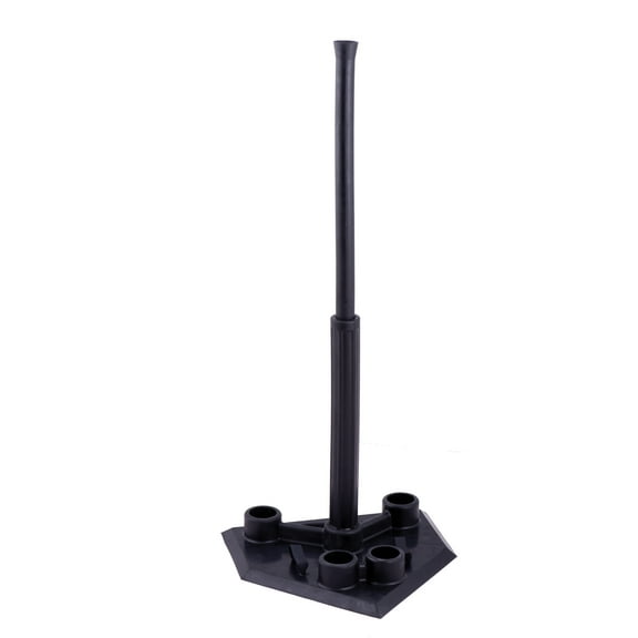 Champion Sports 5-Position Batting Tee - Mounted Adjustable Telescopic Batting Tee With 5 Hitting Zones