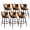Brown, variant on Genpo Bar Stools Set of 2, 26 inch Barstools with Sturdy Legs, Brown Leather Farmhouse Swivel Counter Height Bar Stool for Kitchen, Dining, Bar