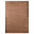 thumbnail image 2 of RUGSOTIC CARPETS HAND KNOTTED WOOL AREA RUGS - 6'x9', Rectangle, Brown, Contemporary Modern Design, High Pile Thick Handmade Anti Skid Area Rugs for Living Room, Bed Room (T00205), 2 of 9