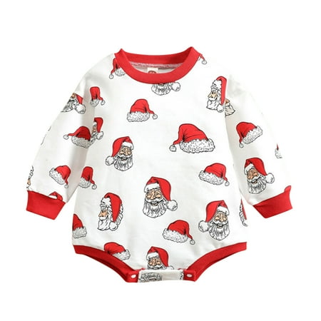 

Baby Boys Bodysuits Cartoon Printed Autumn Long Sleeve Christmas Santa Newborn Kids Children Cartoon Trendy Soft Cute Outwear Streetwear Spring Summer Rompers Jumpsuits