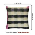 thumbnail image 4 of Qinduosi  Set of 2 Checkered Decorative Throw Pillow Covers Cushion for Couch Sofa Home Decor  18x18in, 4 of 7