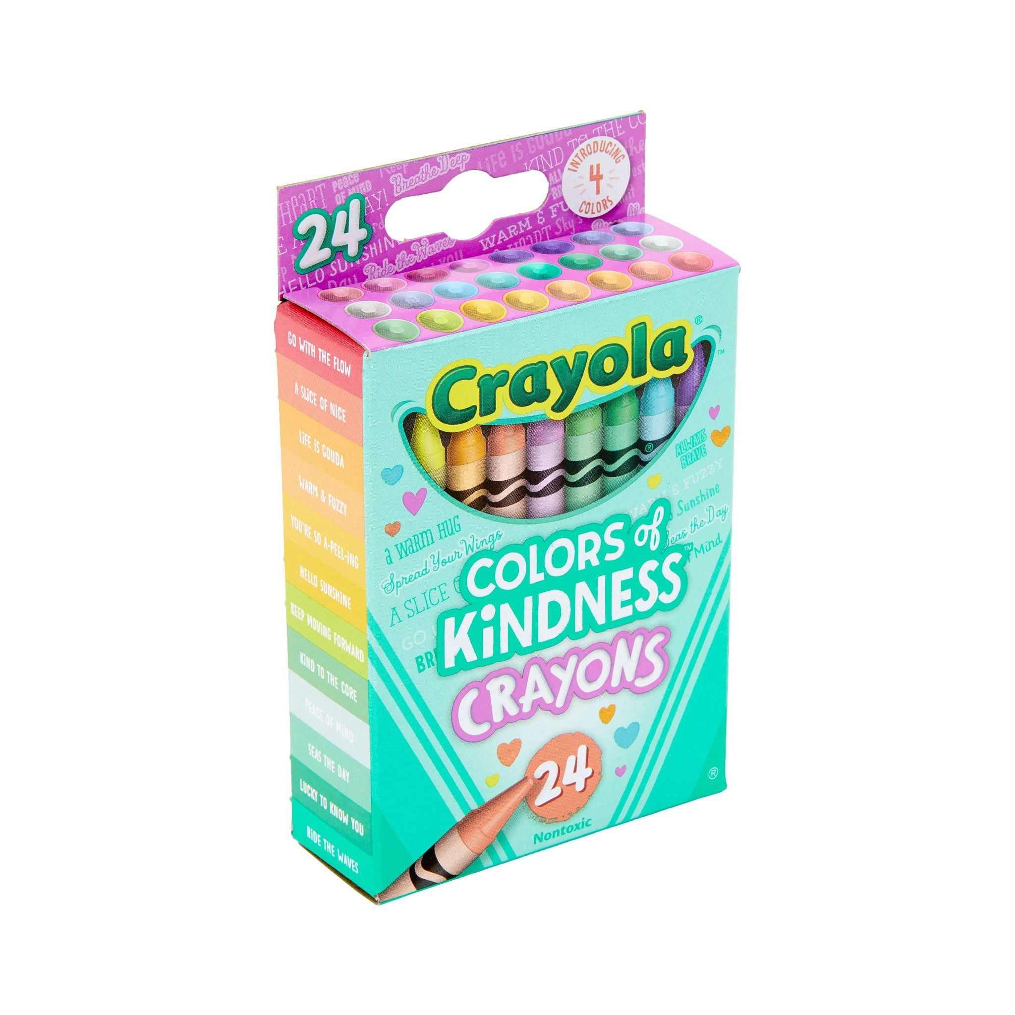 Crayola Colors of Kindness Crayons, 24 Ct, Teacher Supplies, Kindergarten School Supplies, Asstd Colors