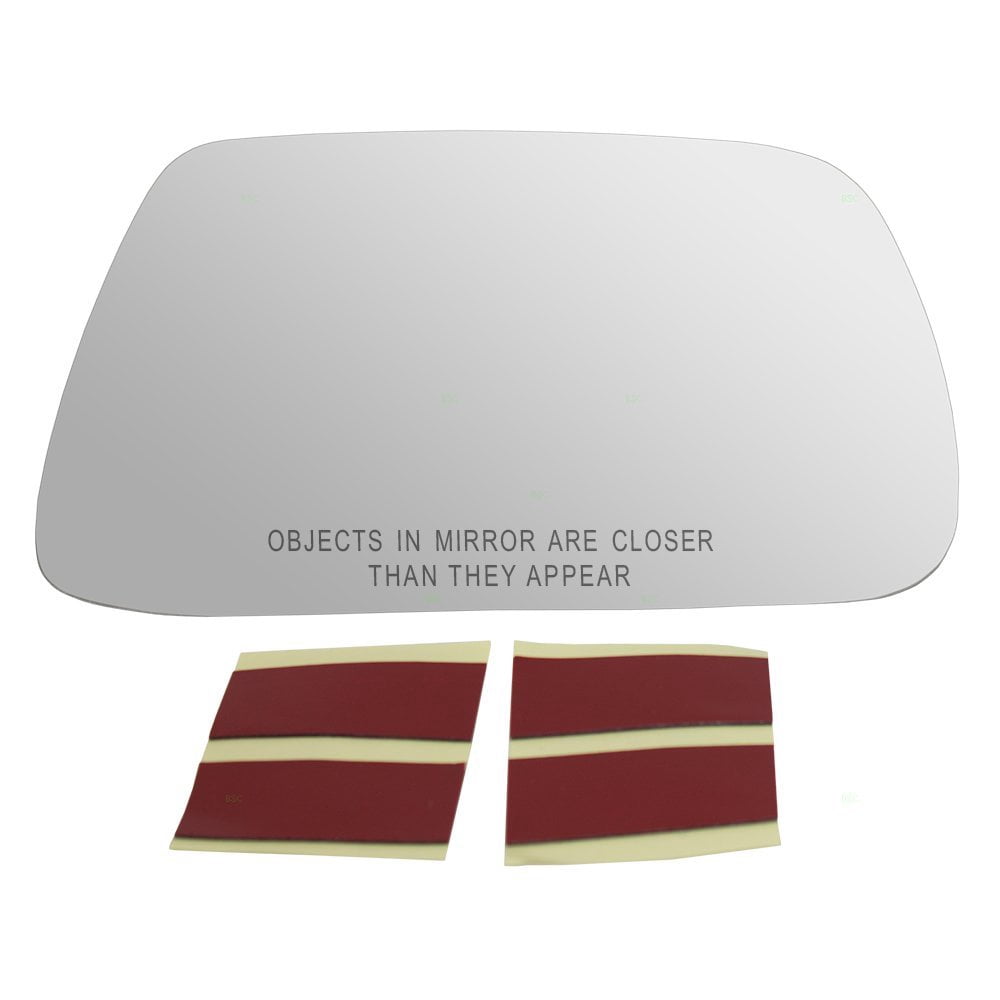 Passengers Side View Mirror Glass Heated w/ Adhesive Strips Replacement