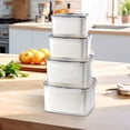 thumbnail image 3 of dajkiuy 4Pcs Refrigerator Food Storage Containers, Airtight Meal Prep Containers, for Kitchen Organization and Leftover Storage, 3 of 9