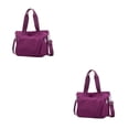 thumbnail image 3 of Wweixi 1/2/3 Sac Fourre-Tout Durable pour Femmes - Imperméable et Résistant à l'Usure, Multiples Poches Violet 2 Pcs, 3 of 6