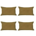 thumbnail image 2 of Set of 4 Yellow Jacquard Lumbar Pillow Covers, 2 of 4