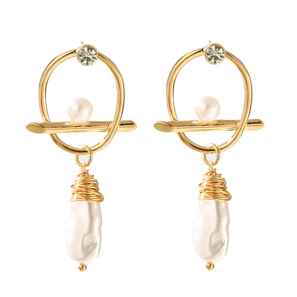 Fashion Baroque Pearls Earring Ear Stud Earrings Women Charm Jewelry Gifts Women 