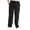 Black, variant on Mens Pajama Pant Jersey Knit Sleep Pant (Red Buffalo Plaid, Large)
