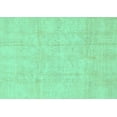 thumbnail image 1 of Ahgly Company Machine Washable Indoor Rectangle Oriental Turquoise Blue Traditional Area Rugs, 5' x 7', 1 of 4