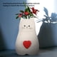 thumbnail image 3 of Jarrón De Madera Hecho A Mano, Decoración Del Hogar, Estatua De Gato De Madera Texturizada, Jarrón De Gato De Madera Para Oficina, 3 of 7