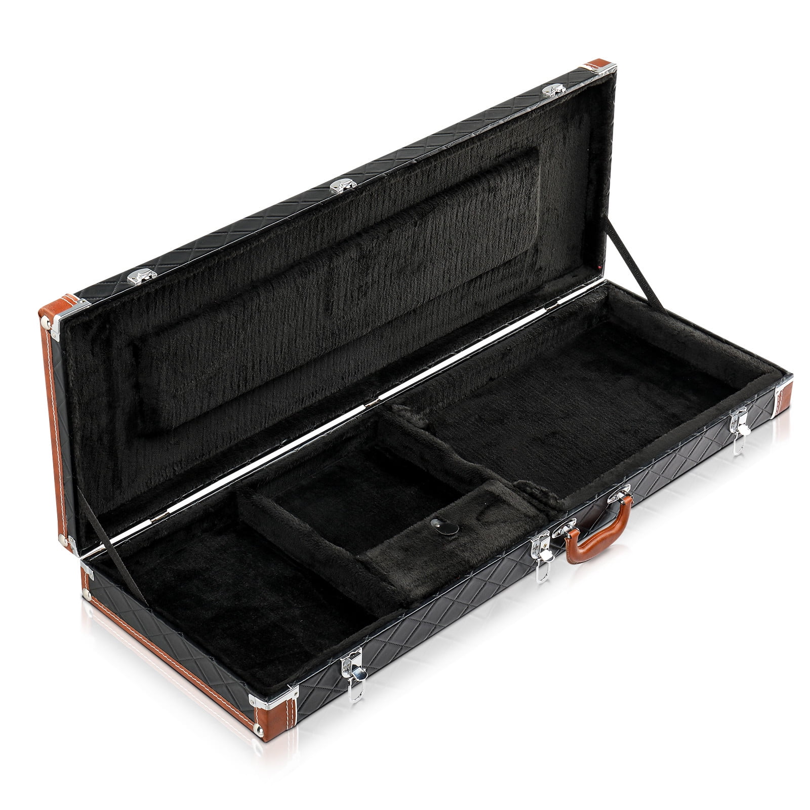 LINJH Portable Electric Guitar Case Hard Shell Square Wood for GST GTL Guitars