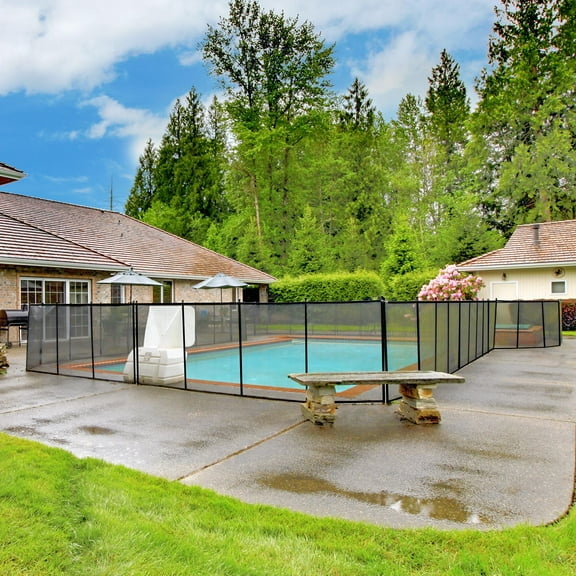 Katxon In-Ground Swimming Pool Safety Fence Section Accidental Drowning Prevent 4'x12'