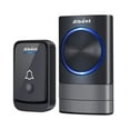 thumbnail image 2 of Wireless Doorbell System | 200m Range Remote Control Pager | 52 Chime Options | 4-Volume Adjustable | LED Alert | Home Office Elderly Kids Use | ABS | Easy Install | 1 Button 1 Receiver | 433MHz, 2 of 9
