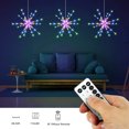 thumbnail image 3 of Rosnek Firework Lights Hanging Starburst Lights, Firework Fairy String Lights with Remote Battery Operated for Home Party Christmas Decor, 1 Pack, 3 of 6