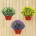 thumbnail image 3 of Sinhoon 6 Bundles Artificial Flowers Outdoor Fake Flowers for Decoration UV Resistant No Fade Faux Plastic Plants Garden Porch Window Box Dcor(purple), 3 of 14