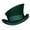 Green, variant on Hats Asymmetric Top Men Unisex Steam Punk Top Ribbon Decorative Fashion Wide Brim Sun Hat