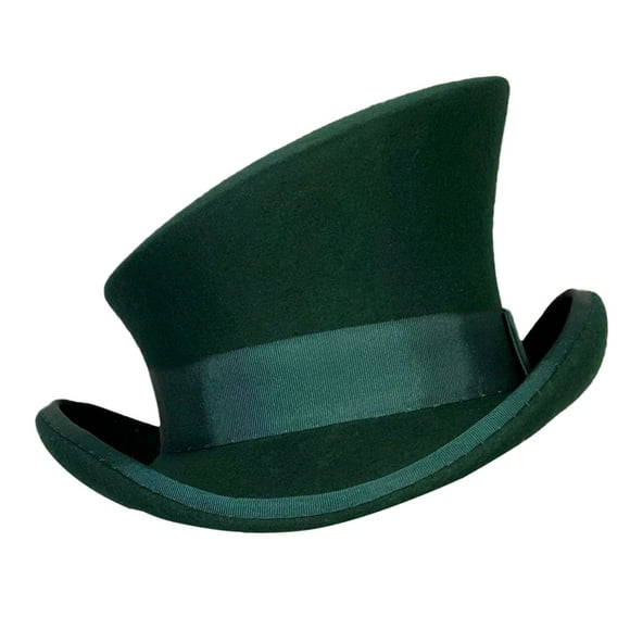 Rinsvye Asymmetric Top Hat Wool Winter Trapper Hats for Women Hat Women Men Unisex Plaid Hats Hat Steam Punk Hat Fleece Trapper Hat Top Hat Ribbon Decorative Mens Thermal Hat