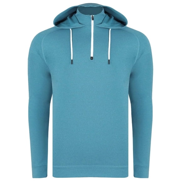 NEW Men's Swannies Vandyke 1/4 Zip Hoodie Maui Heather Medium