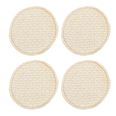 Luxshiny 4Pack Cotton Breastmilk Pads Prevent Leakage Beige for Women