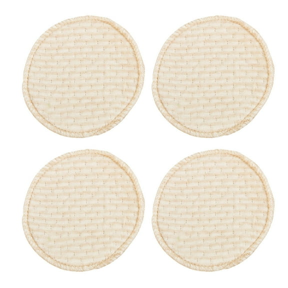 Luxshiny 4Pack Cotton Breastmilk Pads Prevent Leakage Beige for Women