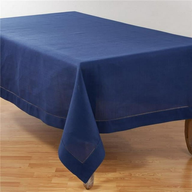 SARO 6306.NB70180B Nappe Rectangulaire à Ourlet Classique 70 x 180 Po - Bleu Marine