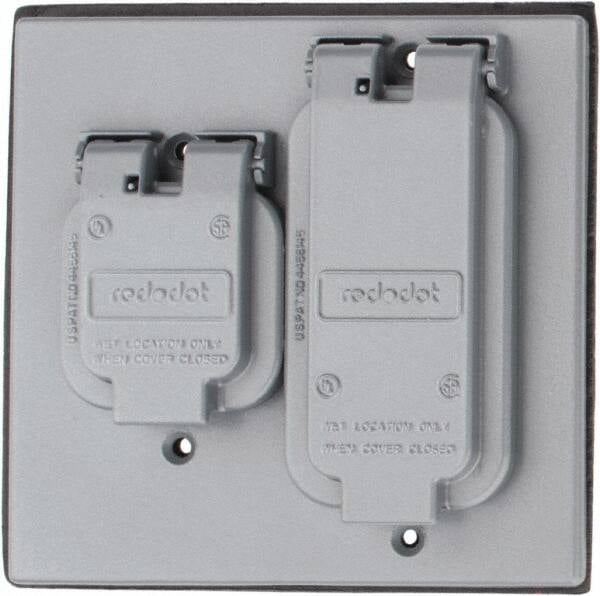 Aluminum Electrical Box GFCI Receptacle Cover