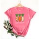thumbnail image 5 of Mujeres Manga Corta de Verano Tops Pascua Impresa Cuello Redondo, Blusa de Moda Casual para la Primavera, 5 of 5
