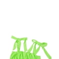 thumbnail image 4 of VISgogo, traje de falda para mujer, Color sólido, plisado, correa de doble cara, chaleco ajustado con tirantes + falda de cintura alta, conjunto sencillo de dos piezas VISgogo  moda, 4 of 9