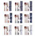 thumbnail image 3 of serony Cutlery Set Portable Washable Reusable Hydration Polishing Kids Children Chopstick School Chopstick Fork Spoon Flatware with Storage Bag Type 4, 3 of 7