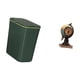 thumbnail image 5 of Contenedor de compostaje para residuos de cocina,Cubo de basura de cocina con tapa Cesta para compostaje,Figura de escritorio,Reloj de mesa con forma de globo terráqueo para decoración de, 5 of 8