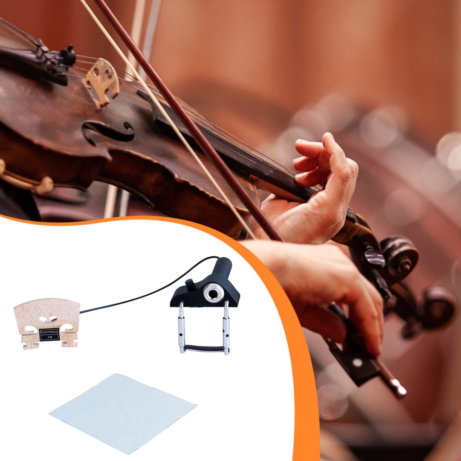 LeeQinersw Pickup for Violin Acoustic Sound Contact Microphone Pickup for Banjo Ukulele
