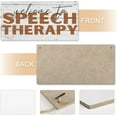 thumbnail image 5 of Funny Farmhouse Style Wood Sign Welcome To Speech Therapy Sign Decor For Room Cafe Restauran Home Hanging Wall Decor Front Porch Bathroom Wooden Sign 6X12 Inch, 5 of 7