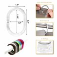 thumbnail image 3 of Clear Plastic Shower Curtain Rings - Set of 12, 3 of 5