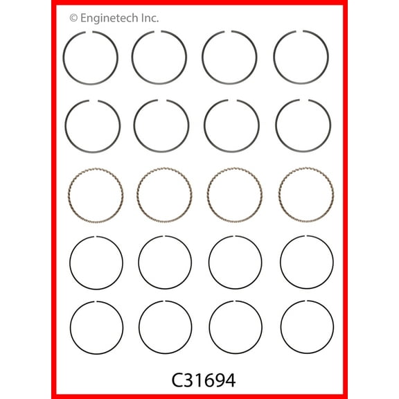 RINGS GM CHEV 1.8L 1796 C