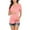 Pink, variant on zttd women's maternity short sleeve side button tunic nursing tops for breastfeeding blouse
