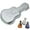 Silver, variant on Dayesque Guitar Shaped Birthday Cake Mold Dessert Pan for Baking Easter Fondant Decorating Kitchen Supplies