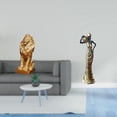 thumbnail image 2 of Figura de león, estatua de resina, escultura de mujer tribal africana, pieza de colección para escritorio, decoración única, ideal para el hogar, la o, 2 of 8