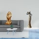 thumbnail image 2 of Escultura majestuosa de león y estatua de dama tribal, adorno de mesa coleccionable, figura decorativa para oficina, hogar, escritorio, armario, estan, 2 of 8