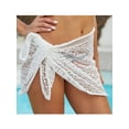 thumbnail image 2 of Womens Swimsuit Cover Ups Short Sarong Beach Wrap Bikini Cover Ups White, 2 of 6