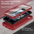 thumbnail image 3 of Funda de silicona resistente a golpes para iPod Touch 7/6/5 Hensinple roja, 3 of 7
