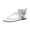 White, variant on Women's Double Buckle Thong Gladiator Sandals, Women's Gladiator Strap Sandals Flip Flops Fisherman Buckle Thong Sandals Open Toe Ankle Strap Flat Slides, Black 8