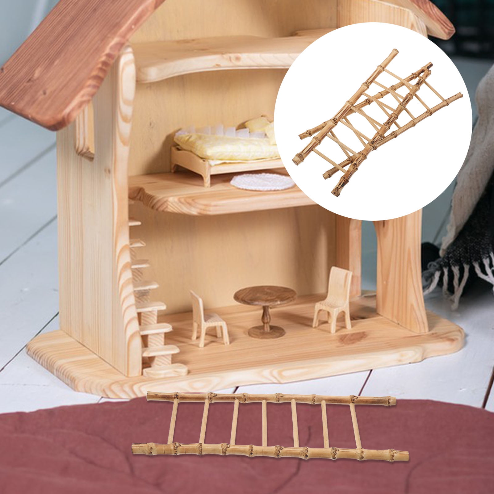WHAMVOX 2PCS Landscape Ladder Model In For Hobbyists DIY Landscape Decoration