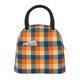 thumbnail image 1 of Balery Warm Orange Plaid Bolsa de Almuerzo para Mujeres, Caja de Almuerzo, Bolsa de Almuerzo Pequeña Impermeable, Tote de Almuerzo Reutilizable con Gran Capacidad, 1 of 6